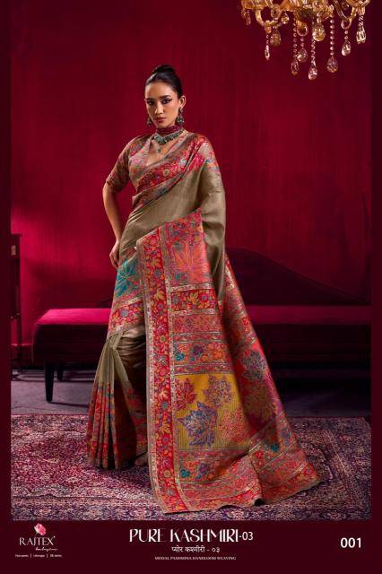 Rajtex pure kashmiri 003 Saree wholesalers in Mumbai for boutique